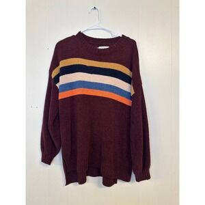 American Eagle Outfitters Oversized Striped Chenille Sweater XS/S